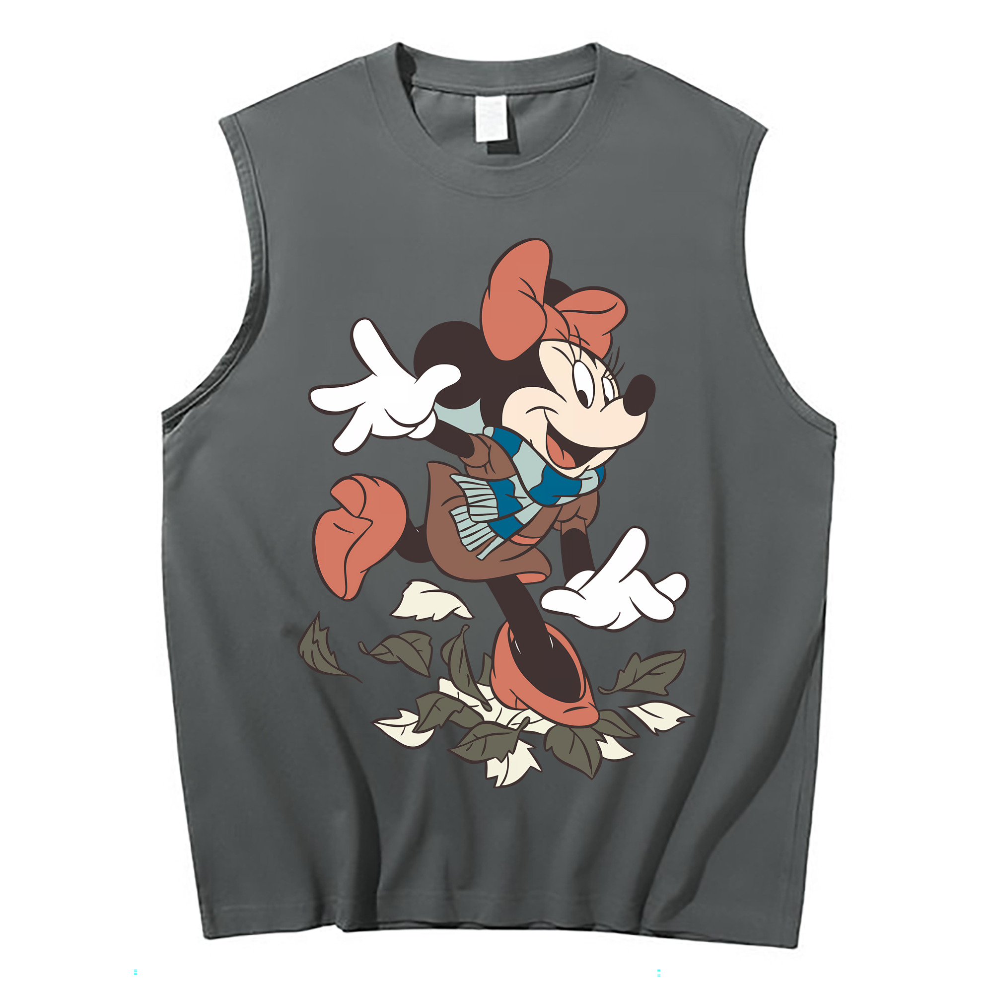 （画像用） ミッキーマウス Mickey Mouse コットン100％タンクトップ（フロントプリント）